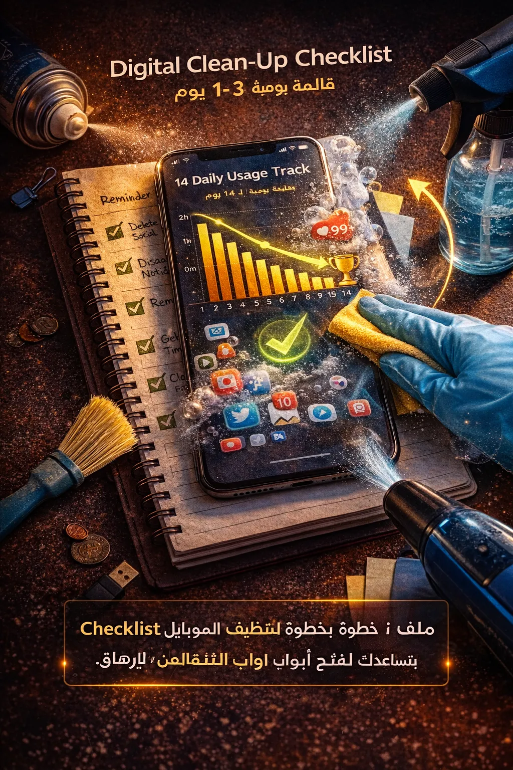 🧹 Digital Clean-Up Checklist (Days 1–3)